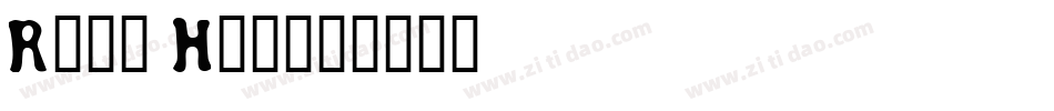 Road Hoe字体转换